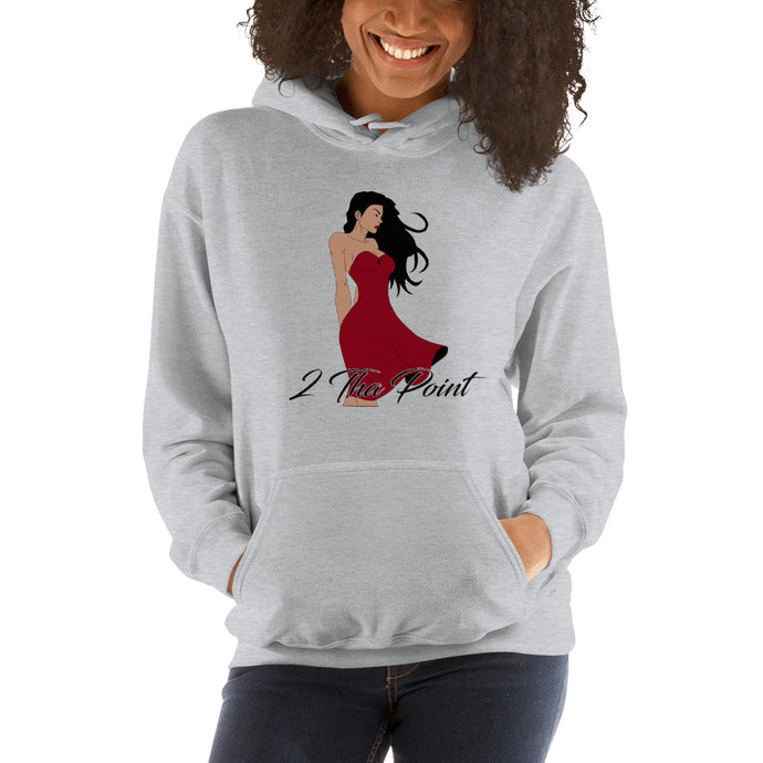 Women's 2 Tha Point Lady in Red Hoodie (Front)