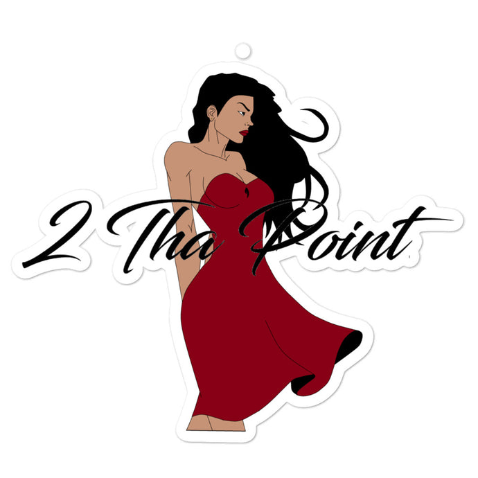 2 Tha Point Lady in Red Sticker
